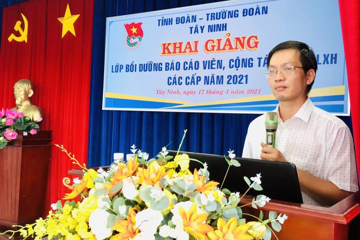 Tỉnh đoàn Tây Ninh tổ chức tập huấn báo cáo viên, cộng tác viên dư luận xã hội các cấp năm 2021